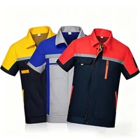 Uniforme de Trabajo de Alta Calidad para Reparación de Automóviles, Transpirable, Práctico, de Manga Corta, con Logotipo OEM, para Verano