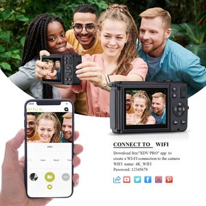 Kompakte 4K-Digitalkamera für Studenten, Selfie-Videokamera, 64MP Dual-Screen WLAN-Kamera für Jugendliche und Kinder - Product Image 2