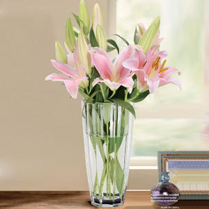 <span class=keywords><strong>Vase</strong></span> en <span class=keywords><strong>cristal</strong></span> Revel 1047VSb, <span class=keywords><strong>vase</strong></span> en verre transparent cylindrique pour la décoration, mariage, luxe, grands vases décoratifs - Product Image 6