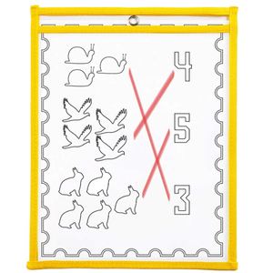 Custom Logo Reusable PVC Dry Erase Pockets Teacher's Storage Pocket Chart for Classroom or Office Storage <b>Bags</b> - Product Image 3