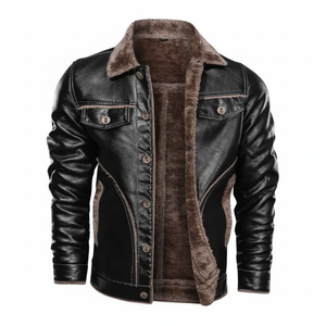 Best 2023 Vestes en cuir pour hommes personnalisées de qualité supérieure populaires Made Top Product Veste en cuir Veste en cuir personnalisée Fermeture éclair - Product Image 1