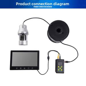 Caméra vidéo de recherche de poissons <span class=keywords><strong>sous</strong></span>-marine 50M 8GB DVR avec écran LCD 9 pouces, 36 LED IR, 360 degrés, autonomie de la batterie de 8 heures et alimentation solaire - Product Image 4