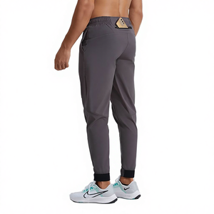 Pantalones Deportivos Ligeros de Punto para Hombre, Spandex/Nailon, Ajuste Elástico, Transpirables, Cintura Baja - Product Image 4