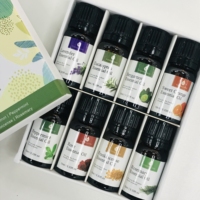 Huile essentielle de bergamote, d'eucalyptus et de lavande pure naturelle en gros, marque privée, aromathérapie, massage corporel, spa, ensemble d'huiles essentielles