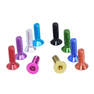 Pernos de máquina hexagonales avellanados de aleación de aluminio anodizado brillante M4 M5 M7 para montaje de equipos electrónicos - Product Image 6