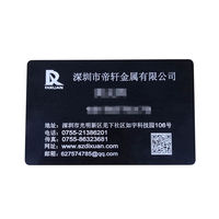 Dompet Kartu Bisnis Kustom Anodized Aluminium Kartu Laser Ukiran Logam Kosong Bisnis Aluminium Disesuaikan Logo Lembar Berlapis