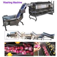 1 ~ 5T Automatische Verse Uiendroogsortering Sorteerlijn Industriële Sjalot Uien Wasmachine Reiniger Dunschiller Sorteermachine