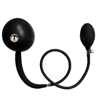 Nouvelle boule en acier intégrée queue gonflable Plug Anal gode pompe Silicone énorme Anus bout à bout dilatateur hommes masseur de Prostate Anal Sex Toy %