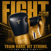 TOPN Gants de Kickboxing Unisexe Multicolores en PU avec Fermeture Auto-agrippante, Respirants, avec Sangle de Poignet, pour Sac de Frappe et Entraînement de Sparring, 8oz-16oz, Haute Performance