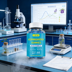 OEM แอชวากันดาจากแอฟริกาใต้ แบบกัมมี่ ช่วยผ่อนคลายและฟื้นฟูร่างกาย อาหารเสริม - Product Image 4