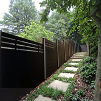 Clôture en bois composite WPC à prix avantageux, respectueuse de l'environnement, clôture WPC pour jardin
