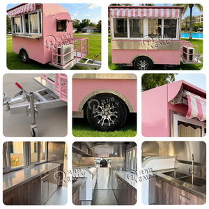 Rimorchio Food Truck Mobile per Catering Caffè Gelato Fast Food Carrello Trailer Completamente Attrezzato Bar Mobile Camion della Birra per Eventi - Product Image 2