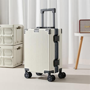 Equipaje de embarque de lujo de 16 pulgadas, <span class=keywords><strong>Maleta</strong></span> de viaje con cable ligero, rueda de 360 °, varilla de tracción de aluminio, equipaje pequeño para hombres y mujeres - Product Image 1