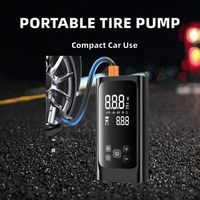 Compresseur d'air portable 150 PSI avec écran LCD, arrêt automatique et lumière d'urgence pour voiture