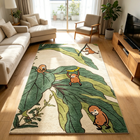 Maßgefertigter Weicher Luxus-Teppich Hochwertiger Design-Teppich Tier- und Vogelmuster Teppiche Schlafzimmerteppich Dick und Flauschig