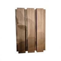 Panneau de bardage extérieur 3D en érable 170x26mm, résistant aux fissures, antirouille pour extérieur moderne