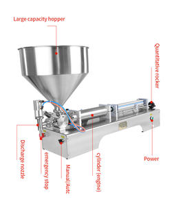 10-100ml高精度シングルヘッドペースト充填機ハニーケチャップ手動充填機 - Product Image 6