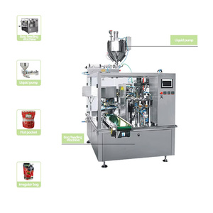 Automatic Premade Bag Stand up Pouch Packaging Salad Sauce Filling Liquid Packing Machine - Product Image 4