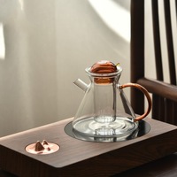 Verre à boire en forme d'entonnoir Harmony Clear, résistant à la température, pour thé, limonade, expresso, latte