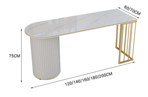 Escritorio Moderno de Lujo con Superficie de Piedra para Recepción, Negociación, Salón de Belleza, Consultorio Médico, Clínica de Estomatología, para Uso en Oficina - Product Image 6