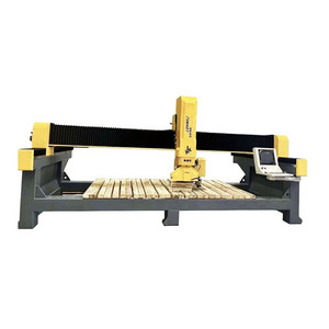 4 + 1轴小型石材数控桥式切割机，用于带芯电机齿轮轴承可编程控制器和齿轮箱组件的板锯 - Product Image 1
