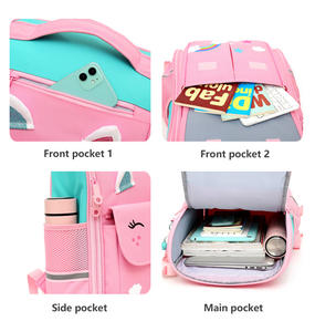 2024 vente chaude fabricants garçon enfants <span class=keywords><strong>cartable</strong></span> sac à dos fille sac à dos enfants chariot sac d'école avec roues et poignée - Product Image 4