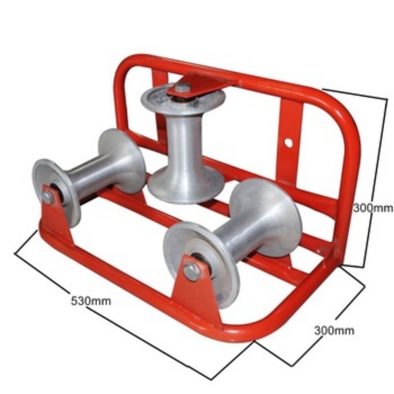 <strong>Cable</strong> Pulley <strong>3</strong> Wheels Electrical Power <strong>Cable</strong> <strong>Guide</strong> Laying Roller for <strong>Underground</strong> <strong>Cable</strong> Installation Pulling Roller