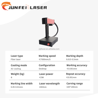 Machine de marquage laser de bureau compacte JUNFEI 5W, modèle séparé 20W 30W 60W pour plaque métallique et acier inoxydable, graveur laser