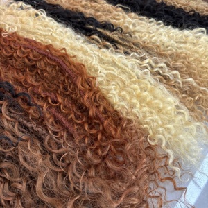 Anna 100% cabello humano rizado trenzado Locs rastas <span class=keywords><strong>con</strong></span> extensiones de Locs hechas a mano completas rizadas <span class=keywords><strong>con</strong></span> muchos colores disponibles - Product Image 2