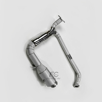Tubo de Escape de Alto Flujo de 200 Celdas Directo de Fábrica para Porsche 718 2.0T 2.5T 2019-2024 Sin Luz de Advertencia de Fallo del Motor, Compatible 1:1 con OEM