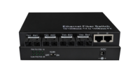 Convertidor de Medios BLIY OEM&ODM de Doble Fibra Óptica 10/100M con 4 Puertos de Fibra + 2 Puertos RJ45, Transceptor de Red para Cámaras IP CCTV