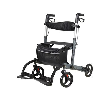 4 पहियों की ऊंचाई समायोज्य फोल्डेबल वॉकर के साथ 4 पहियों की ऊंचाई समायोज्य फोल्डेबल वॉकर - Product Image 3