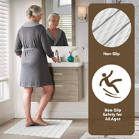 Tapis de bain pliable moderne et écologique en terre de diatomée, séchage rapide, antidérapant pour salle de bain et douche
