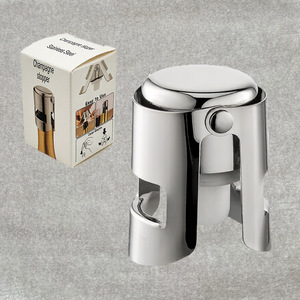 Tapones para Botellas de Champán de Acero Inoxidable con Silicona de Grado Alimenticio, Reutilizables, Aptos para Cava y Vino Espumoso - Product Image 3