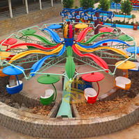 Manèges à double balançoire, commande simple, gestion facile, équipement de parc d'attractions pour enfants et adultes, pour parcs à thème et parcs d'aventure