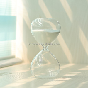 Reloj de arena de cristal de nuevo estilo 1 2 3 5 <span class=keywords><strong>10</strong></span> minutos reloj de arena de cristal con temporizador de arena de colores claros - Product Image 4