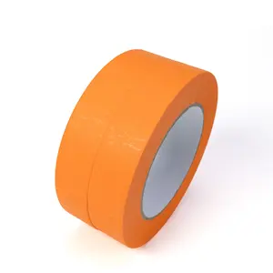 Auto Oranje Maskeerbare Crêpe Tape Hoge Temperatuur 180c Resistent Voor Auto Spuiten Auto Verf Afplakband