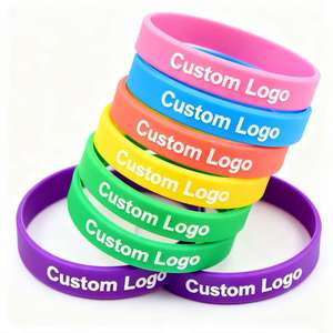 Pulseras de goma con logotipo personalizado en relieve e impreso para festivales y campañas de concientización Pulseras de silicona - Product Image 4