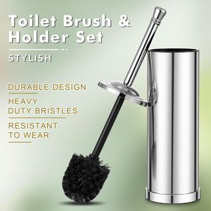 Support de brosse en acier inoxydable au design moderne, brosse de nettoyage durable en acier inoxydable, brosse de toilette, solution complète pour les projets - Product Image 5