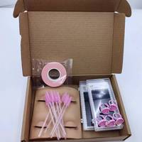Kit d'extension de cils de haute qualité à marque privée, kit d'entraînement professionnel pour la pratique des cils, tête de mannequin de maquillage