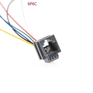 4p4c 6P6C 8P8C nữ Jack kết nối 616e <span class=keywords><strong>623K</strong></span> 616M 641d <span class=keywords><strong>RJ11</strong></span> RJ12 RJ45 điện thoại nữ ổ cắm kết nối với dây - Product Image 3