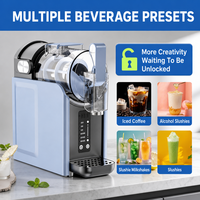 Machine à slush commerciale réservoirs 3x12L acier inoxydable pour boutique bar dépanneur certifiée CE