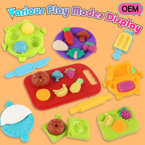 Kit de fabrication de pâte à <span class=keywords><strong>modeler</strong></span> de qualité supérieure, non toxique, en pâte de blé de qualité alimentaire, 38 pièces, pour les tout-petits, jeu quotidien parent-enfant en intérieur, boîte cadeau - Product Image 5