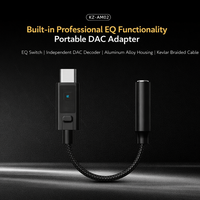 Taşınabilir USB DAC Kulaklık Amplifikatörü, Telefon ve Bilgisayar için Ses Ayarlı HiFi Ses Adaptörü, Yüksek Çözünürlüklü Ses Kullanımı