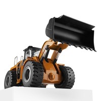 Bulldozer de aleación de simulación eléctrica a escala 1/14, 14800-A, 2,4G, 4WD, modelo RC, características, Cable USB incluido, juguete de nivel experto para niños