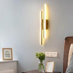 Applique Murale Moderne Nordique <span class=keywords><strong>de</strong></span> Luxe en Fer, Source Lumineuse LED Dorée et Noire pour <span class=keywords><strong>Chevet</strong></span> et Mur <span class=keywords><strong>de</strong></span> Fond - Product Image 6