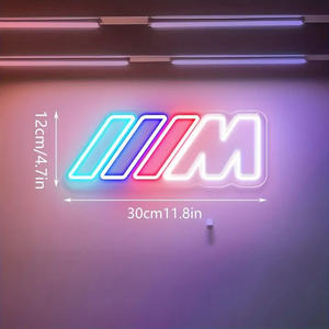 <span class=keywords><strong>ไฟ</strong></span>นีออน LED รูปตัวอักษร M ขายดี ขนาดสั่งทำได้ PVC 12-220V USB แบบยืดหยุ่น ใช้ตกแต่งผนังสวนสนุก แสงสีขาว 5000K สำหรับกลางวัน - Product Image 3