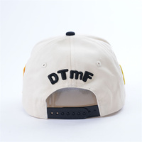 Casquette de baseball personnalisée à 5 panneaux avec logo brodé et patch tissé, casquette de golf de tons différents, casquettes de baseball à bord incurvé