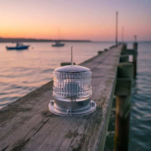 Channel and River Solar Beacon Buoy Light PC Material 250m-350m Visual Distance for Boats & Marine Navigation