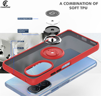 Coque de téléphone hybride translucide mat avec bord de couleur, Rotation à 360 degrés, étui pour Huawei Nova 9 9 SE 9 Pro
